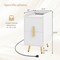 End Table Nightstand with Built-In Charging Station 2 USB Ports and 3 AC Outlets Drawers for Bedroom Office